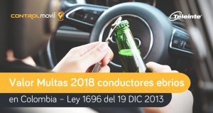Multas 2018 conductores ebrios